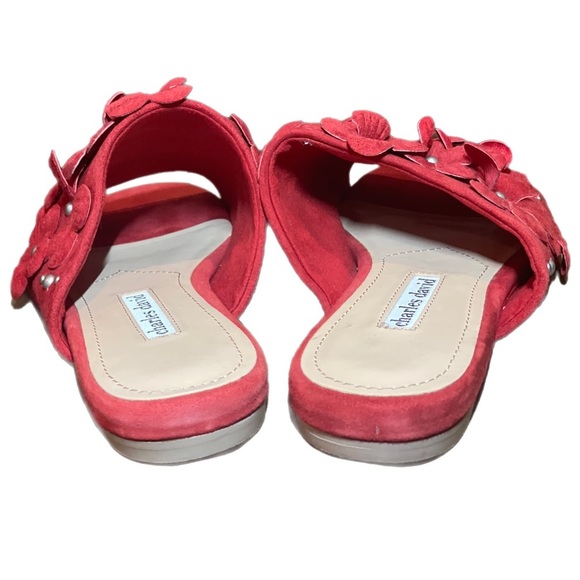 Charles David Red Suede Sicilian Women’s Slides Flats Size 7M - Picture 6 of 13
